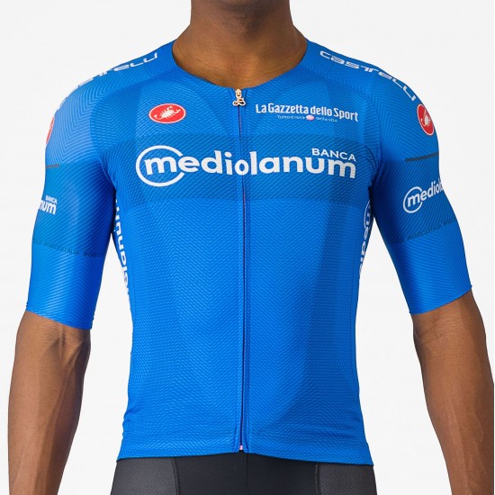 Heren Fietskleding Blauw Giro d'Italia 2024 koersshirt