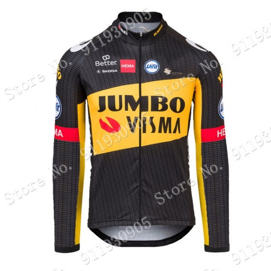 Jumbo Visma Tour De France 2021 Fietsshirt Lange Mouw 2021072889