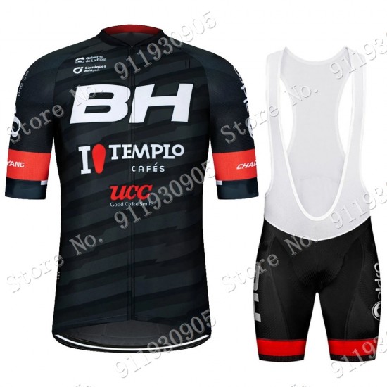 White BH Pro Team 2021 Fietskleding Fietsshirt Korte Mouw+Korte Fietsbroeken Bib 2021072821