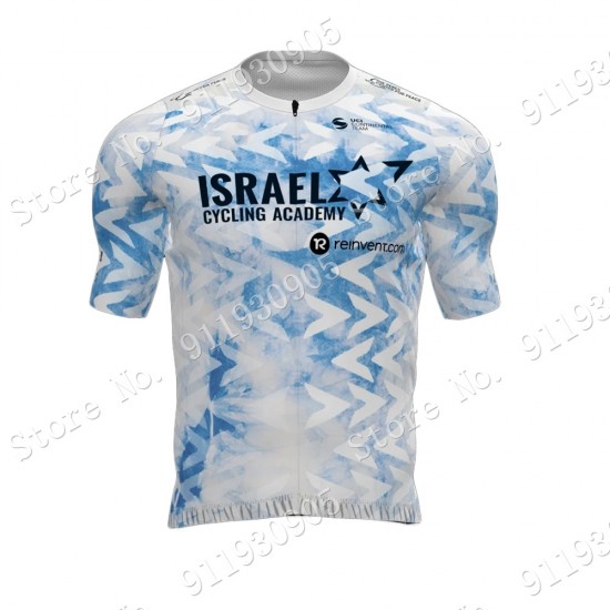 White Israel Start Up Nation Giro d-Italia 2021 Wielerkleding Fietsshirt Korte Mouw 2021072876