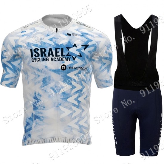 White Israel Start Up Nation Giro d-Italia 2021 Fietskleding Fietsshirt Korte Mouw+Korte Fietsbroeken Bib 2021072878