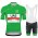Green UAE Emirates Tour De France 2021 Fietskleding Fietsshirt Korte Mouw+Korte Fietsbroeken Bib 2021072956