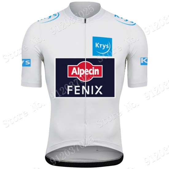 White Alpecin Fenix Tour De France 2021 Team Wielerkleding Fietsshirt Korte Mouw 2021062707