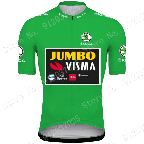 Yellow Jumbo Visma Tour De France 2021 Team Wielerkleding Fietsshirt Korte Mouw 2021062722