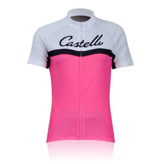 2011 Dames castelli pink Fietsshirt lange mouw 3717