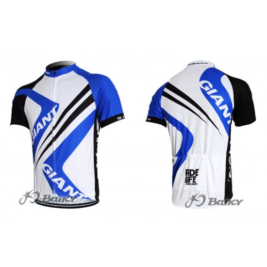 2012 Giant Ride Life Fietsshirt Korte mouw wit blauw 3851