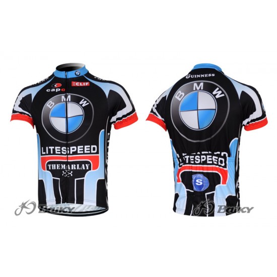 2012 Litespeed BMW Fietsshirt Korte mouw blauw zwart 3830