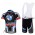 Litespeed BMW Fietsshirt Korte mouw+Korte fietsbroeken Bib met zeem Kits blauw zwart 4267