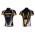 2012 Livestrong Fly Emirates Fietsshirt Korte mouwzwart geel 3839