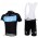 SKY Fietspakken Fietsshirt Korte+Korte koersbroeken Bib zwart blauw 4308