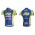 2012 Topsport Fietsshirt Korte mouw blauw geel 3861