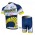 2012 Vacansoleil-DCMFietsshirt Korte mouwKorte fietsbroeken met zeem Kits wit blauw geel 584