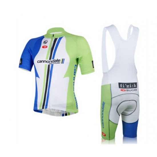 2013 Cannondale Fietspakken Fietsshirt Korte+Korte koersbroeken Bib wit 608