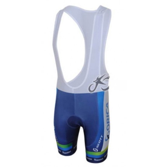 Green Edge ORICA Korte fietsbroeken Bib met zeem blauw 2013 641