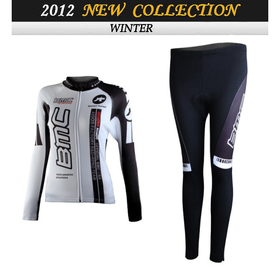 2012 Dames BMC Fietskleding Fietsshirt lange mouw+Lange fietsbroeken 3670