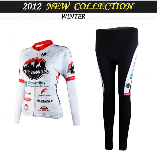 2012 Dames rocky Fietskleding Fietsshirt lange mouw+Lange fietsbroeken 3665