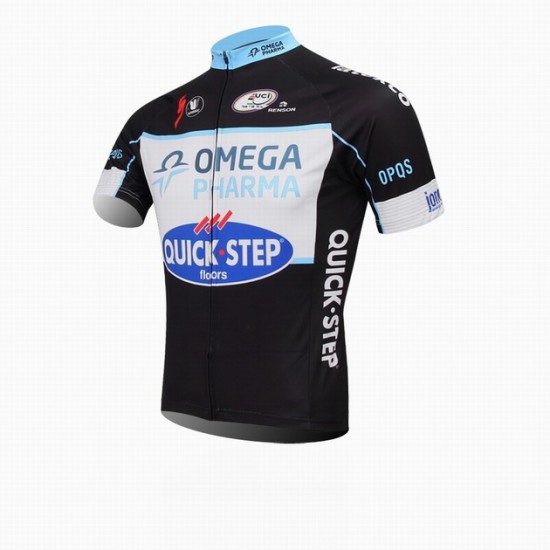 2014 Omega Pharma Quick Step Fietsshirt Korte mouw zwart 3793