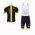 2014 Pinarello Fietspakken Fietsshirt Korte+Korte koersbroeken Bib zwart geel 1172
