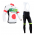 Europcar 2014 Fietskleding Fietsshirt Lange Mouwen+lange fietsbroeken Bib Zwart Wit Rood Groen 1222
