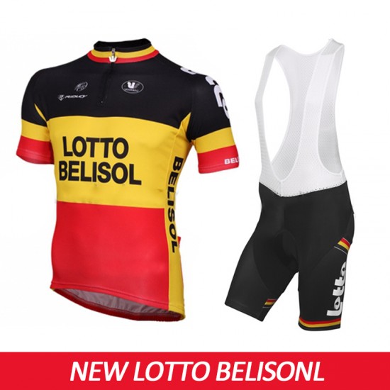 2015 Lotto Belisol Fietskleding Fietsshirt Korte+Korte Fietsbroeken Bib 1870