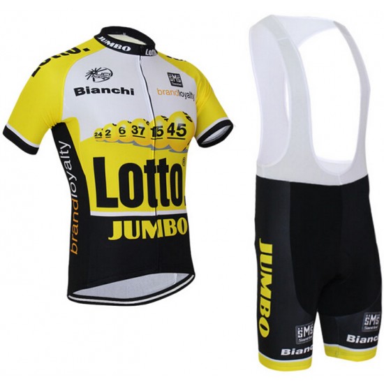 2015 Lotto NL JUMBO Fietskleding Fietsshirt Korte+Korte Fietsbroeken Bib 1828