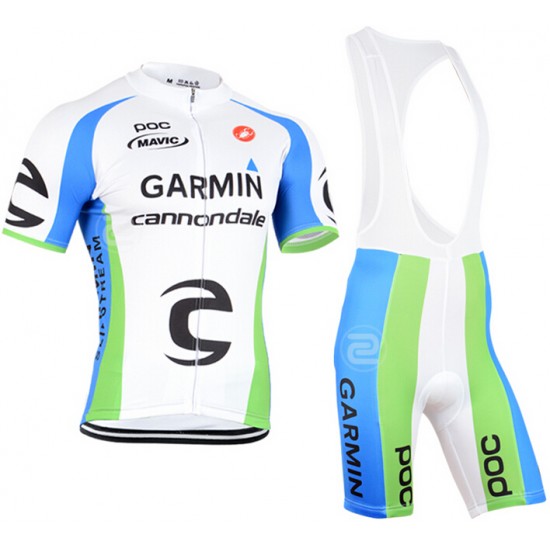 2015 Garmin Cannondale Fietskleding Fietsshirt Korte+Korte Fietsbroeken Bib 1575