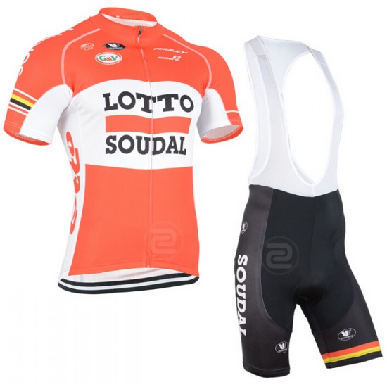 2015 Lotto Soudal Fietskleding Fietsshirt Korte+Korte Fietsbroeken Bib 1833