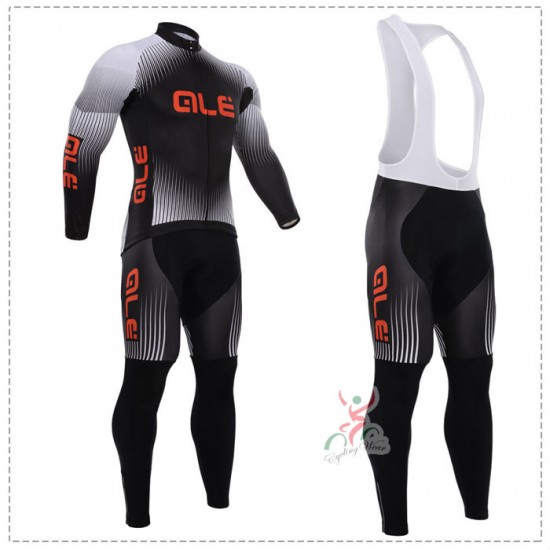 2015 ALE giordana Fietskleding Fietsshirt lange mouw+Lange fietsbroeken Bib 2538