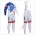 2015 FDJ Fietskleding Fietsshirt lange mouw+Lange fietsbroeken Bib 1735