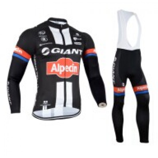 2015 Giant Alpecin Fietskleding Fietsshirt lange mouw+Lange fietsbroeken Bib 1771