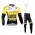 2015 Lotto Fietskleding Fietsshirt lange mouw+Lange fietsbroeken Bib 1856