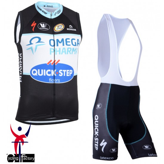 2014 Omega Pharma Quick Step Fietsshirt Zonder Mouwen+Korte Fietsbroeken Bib 1310