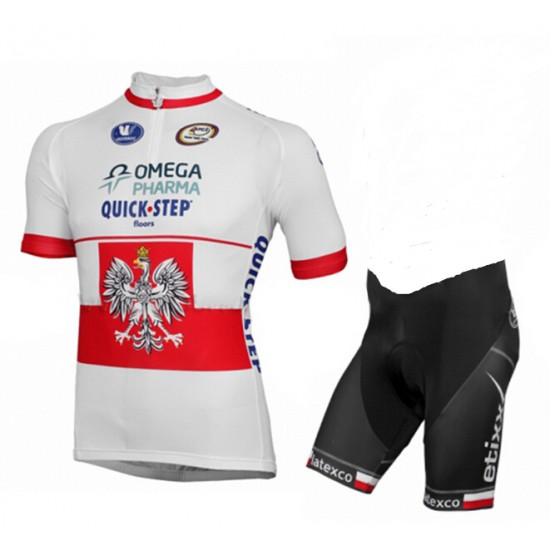 2015 Omega Pharma Quick Step Fietsshirt Korte Mouw+Korte Fietsbroeken 1891