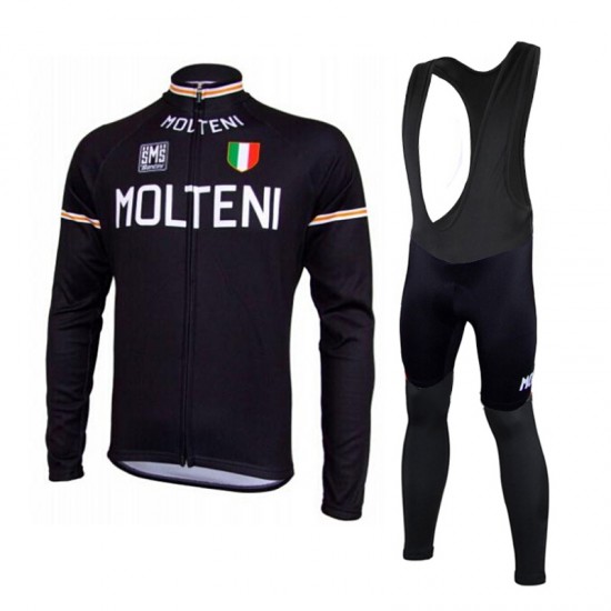 2015 MOLTENI RETRO Long Fietskleding Fietsshirt lange mouw+Lange fietsbroeken Bib 2482