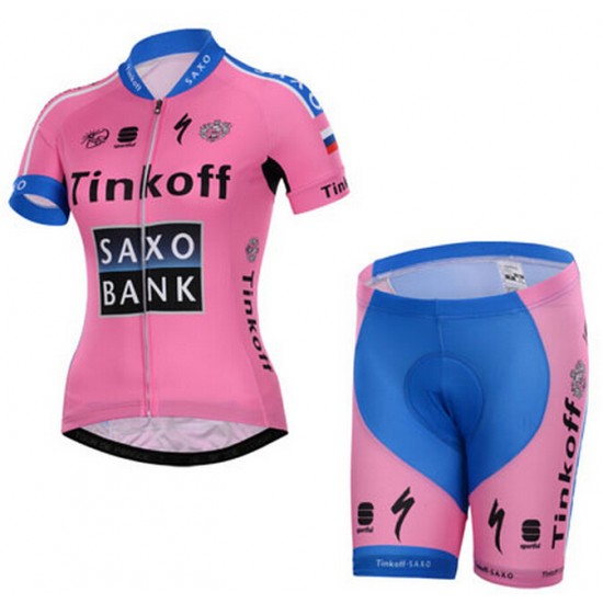 2015 Tinkoff Saxo Bank Dames Fietsshirt Korte Mouw+Korte Fietsbroeken 1966