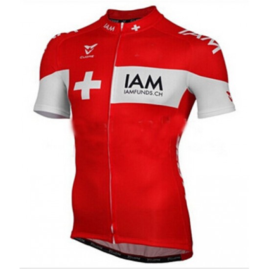 2015 IAM Fietsshirt Korte Rood 1808