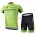 2015 Garmin Cannondale Fietskleding Set Fietsshirt Korte Mouwen+Fietsbroek Korte groen 1592