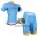 2015 Astana Fietskleding Set Fietsshirt Korte Mouwen+Fietsbroek Korte 2123