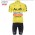 2015 AUDI Castelli Fietskleding Set Fietsshirt Korte Mouwen+Fietsbroek Korte geel 2314