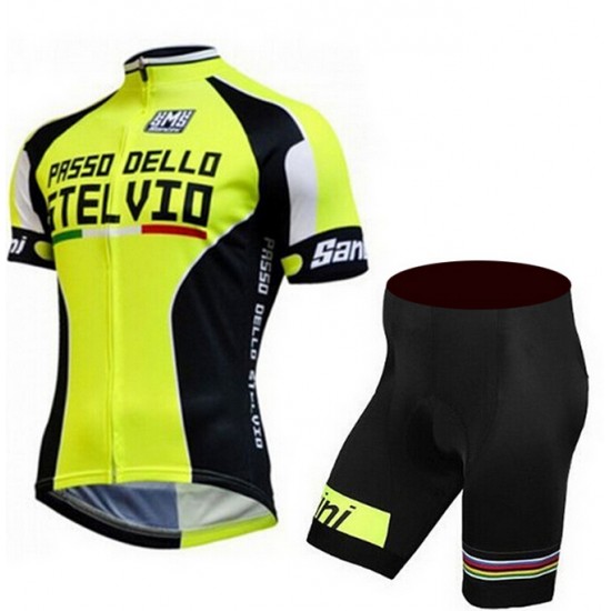 2015 Stelvio Santini Fietskleding Fietsshirt Korte+Korte Fietsbroeken 2432