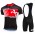 WILIER 2015 zwart rouge Fietskleding Fietsshirt Korte+Korte Fietsbroeken Bib zwart 2298