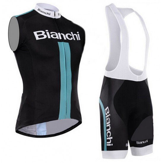 2015 Bianchi Fietsshirt Zonder Mouwen+Korte Fietsbroeken Bib 1527