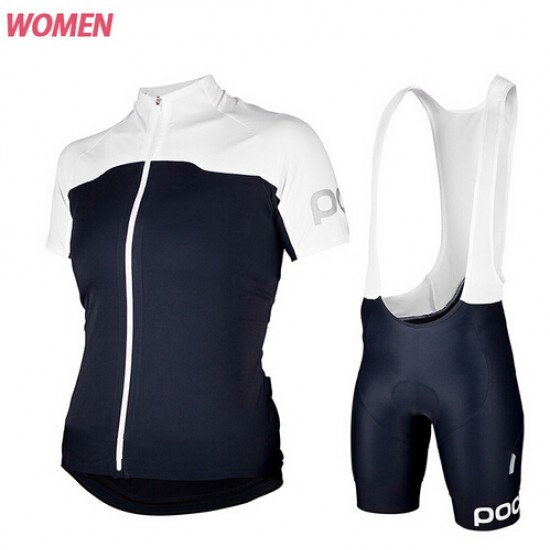 2015 POC Dames Blauw Fietskleding Fietsshirt Korte+Korte Fietsbroeken Bib 3542