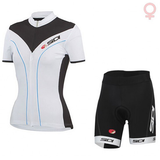 2015 SIDI Dames Fietskleding Fisshirt Korte+Korte Fietsbroeken 3545