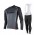 2015 Cube zwart Fietskleding Fietsshirt lange mouw+Lange fietsbroeken Bib wit 2451