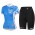 2015 SIDI Dames Blauw Fietskleding Fisshirt Korte+Korte Fietsbroeken 3546