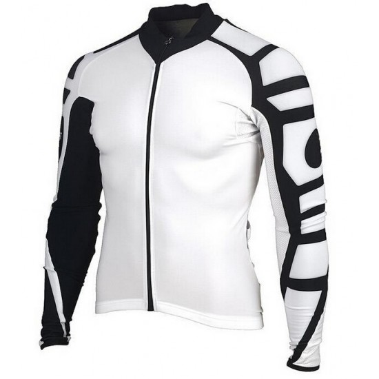 2015 ASSOS wit Fietsshirt lange mouw 1494