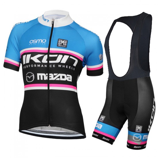 2015 Dames Ikon Mazda Dames Fietskleding Fietsshirt Korte+Korte fietsbroeken Bib 3602