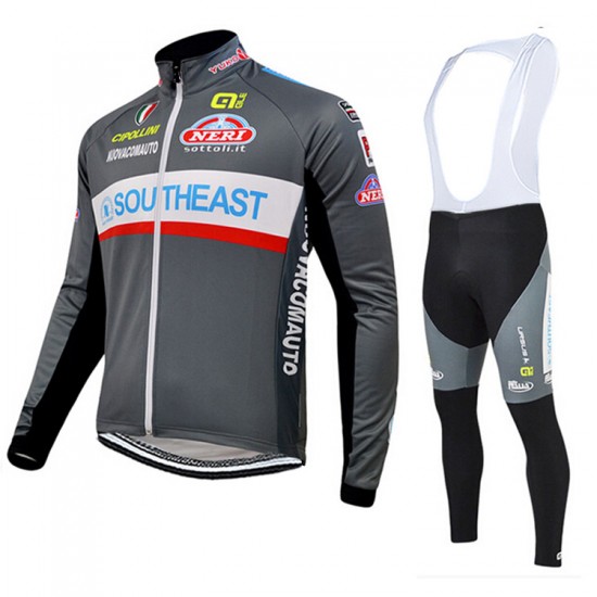 2015 Southeast Fietskleding Fietsshirt lange mouw+Lange fietsbroeken Bib 2652