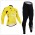 2015 Tour de France jaune Fietskleding Fietsshirt lange mouw+Lange fietsbroeken 2093